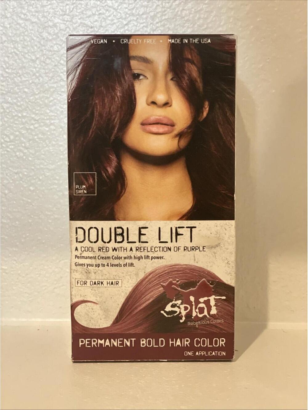 Splat DOUBLE LIFT Permanent Hair Color PLUM SIREN For Dark Hair - NIB